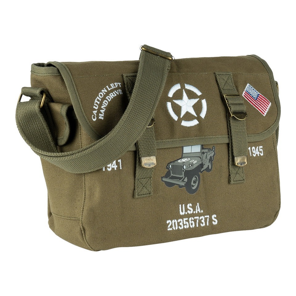 Canvas shoulder bag Willys USA